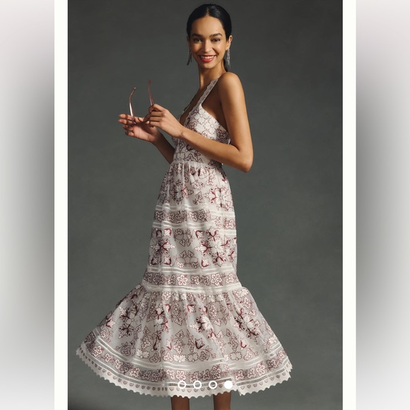 Anthropologie NWT TIERED V-NECK DRESS Size XL. - Picture 4 of 5